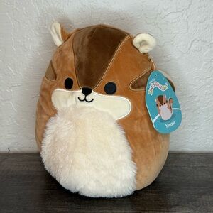 Squishmallows Brown and Cream Plush Toy Melzie Squirrel